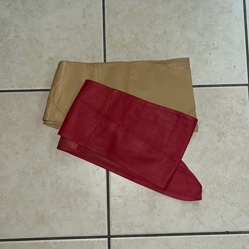 Two Leather Belts - image 1